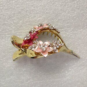 Crystal Bridal Date Hair Clamp Clip Claw